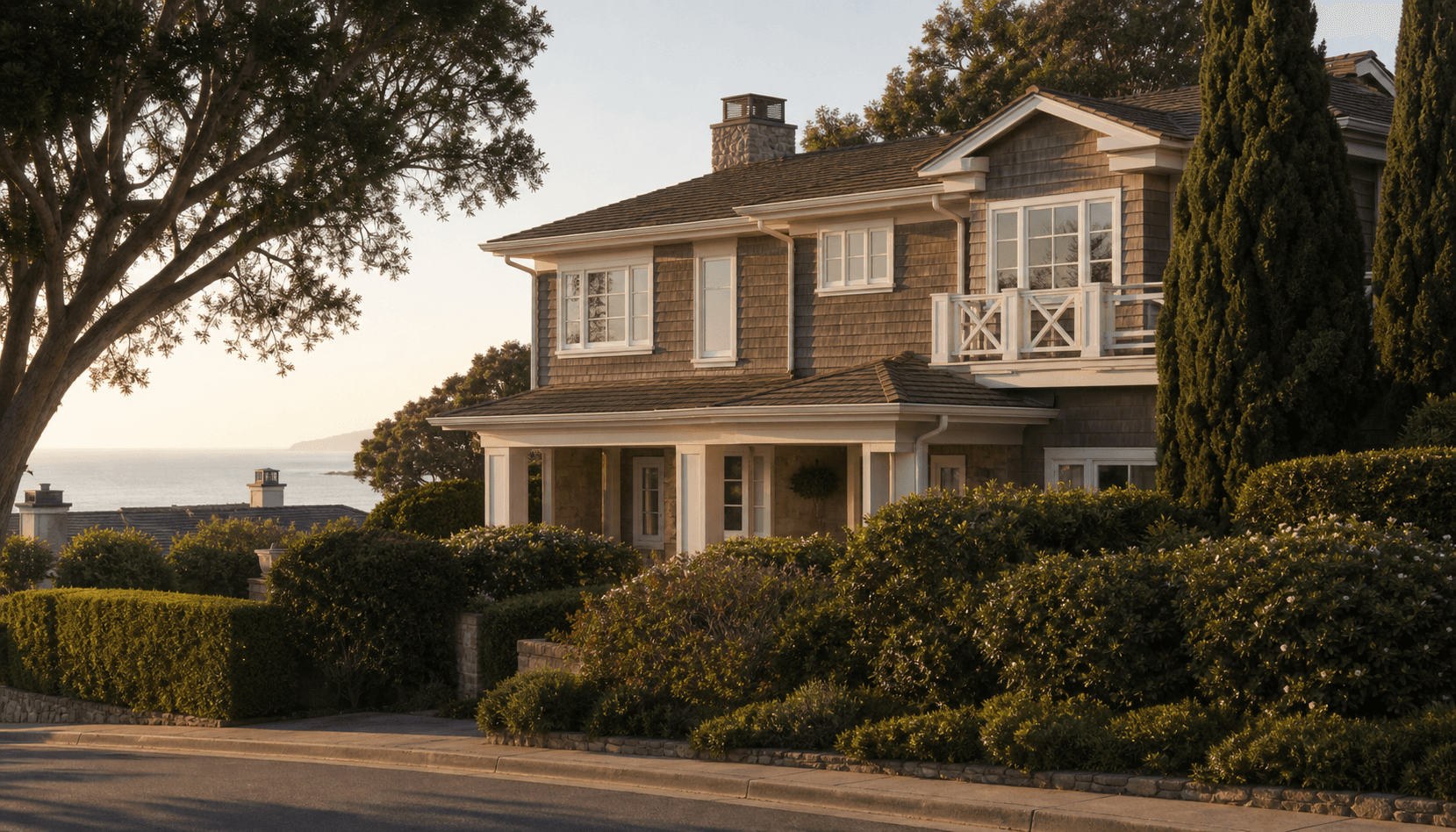 High-equity coastal California home representing jumbo reverse mortgage scenarios